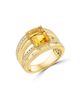 Saks Fifth Avenue Collection Women's 14K Yellow Gold, Gemstone & 0.45 TCW Diamond Multi-Band Ring - 6