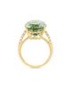 Saks Fifth Avenue Collection Women's 14K Yellow Gold, Green Amethyst & 0.20 TCW Diamond Ring - 4