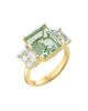 Saks Fifth Avenue Collection Women's 14K Yellow Gold, Green Amethyst & White Topaz Ring - 1
