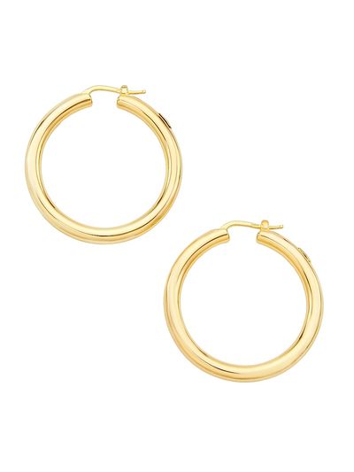Saks Fifth Avenue Collection Women's 14K Yellow Gold Hoop Earrings
