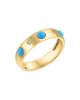 Saks Fifth Avenue Collection Women's 14K Yellow Gold, Turquoise & 0.15 TCW Diamond Band - 5