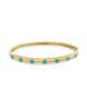 Saks Fifth Avenue Collection Women's 14K Yellow Gold, Turquoise & 0.19 TCW Diamond Bangle - 1