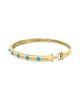 Saks Fifth Avenue Collection Women's 14K Yellow Gold, Turquoise & 0.19 TCW Diamond Bangle - 3