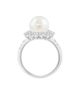 Saks Fifth Avenue Collection Women's 18K White Gold, 0.73 TCW Lab-Grown Diamond & Freshwater Pearl Ring - 4
