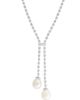 Saks Fifth Avenue Collection Women's 18K White Gold, 2.19 TCW Lab-Grown Diamond & Freshwater Pearl Necklace - 3