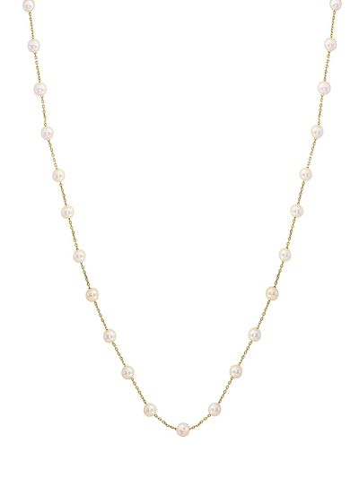 Saks Fifth Avenue Collection Women's 18K Yellow Gold & Cultured Freshwater Pearl Necklace
