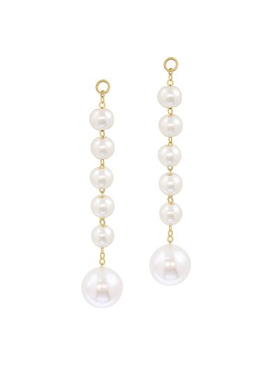 Saks Fifth Avenue Collection Women's 18K Yellow Gold & Freshwater Pearl Drop Earrings