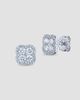 Saks Fifth Avenue Diamonds Women's 18K White Gold & 1.36 TCW Diamond Clover Stud Earrings - 2