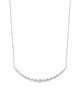 Saks Fifth Avenue Diamonds Women's 18K White Gold & 2.51 TCW Diamond Curved Bar Pendant Necklace - 6