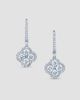 Saks Fifth Avenue Diamonds Women's 18K White Gold & 2.94 TCW Diamond Clover Drop Earrings - 1
