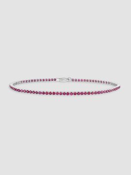 Saks Fifth Avenue Diamonds Women's 18K White Gold & Ruby Bracelet