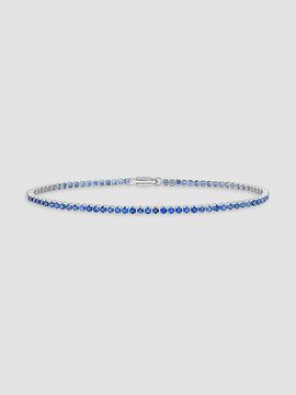 Saks Fifth Avenue Diamonds Women's 18K White Gold Sapphire Bracelet, 7"