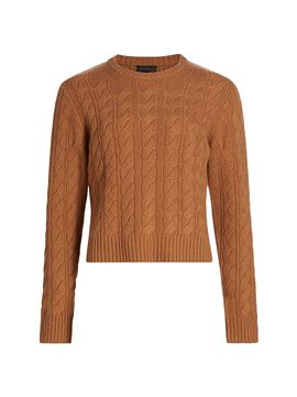 Saks Fifth Avenue Women's Cable-Knit Cashmere Pullover