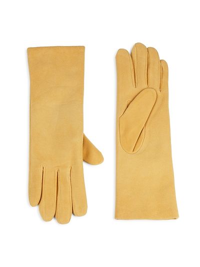 Saks Fifth Avenue Women's Cashmere-Lined Suede Gloves
