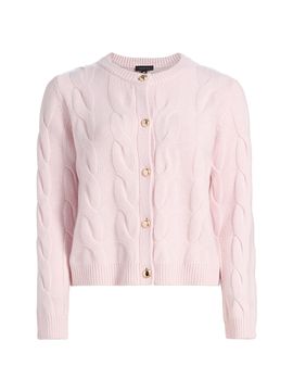 Saks Fifth Avenue Women's Cashmere Cable-Knit Cardigan