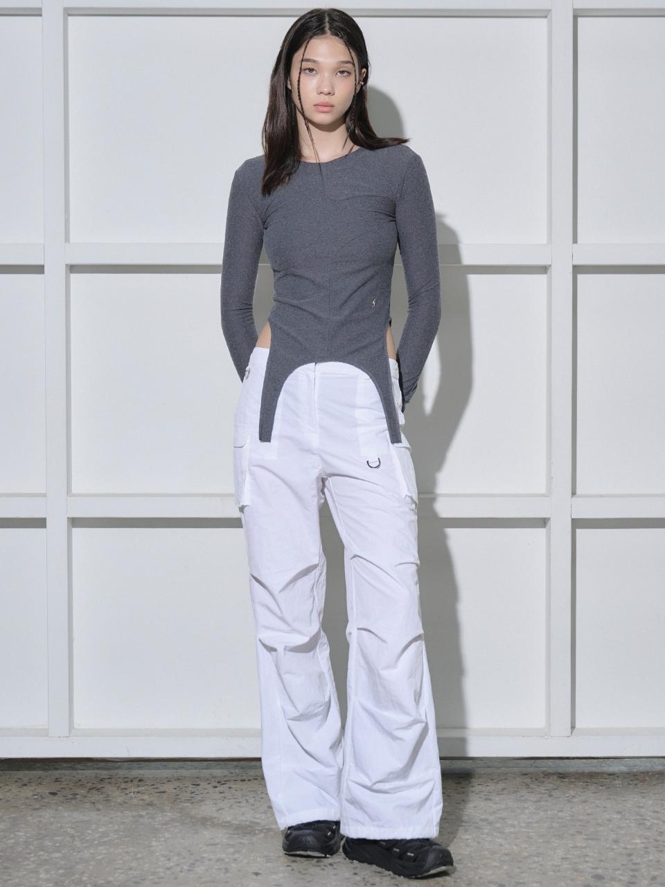 salad bowls 2WAY WIND PANTS [WHITE]