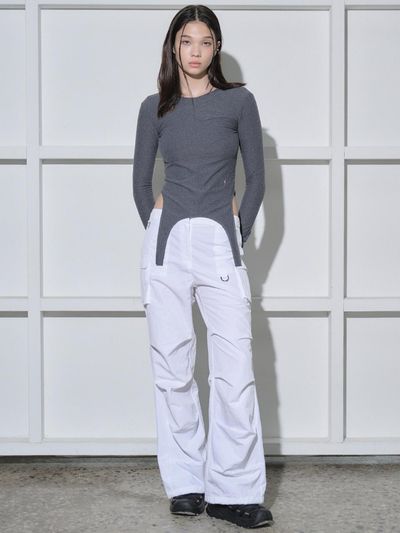 salad bowls 2WAY WIND PANTS [WHITE]