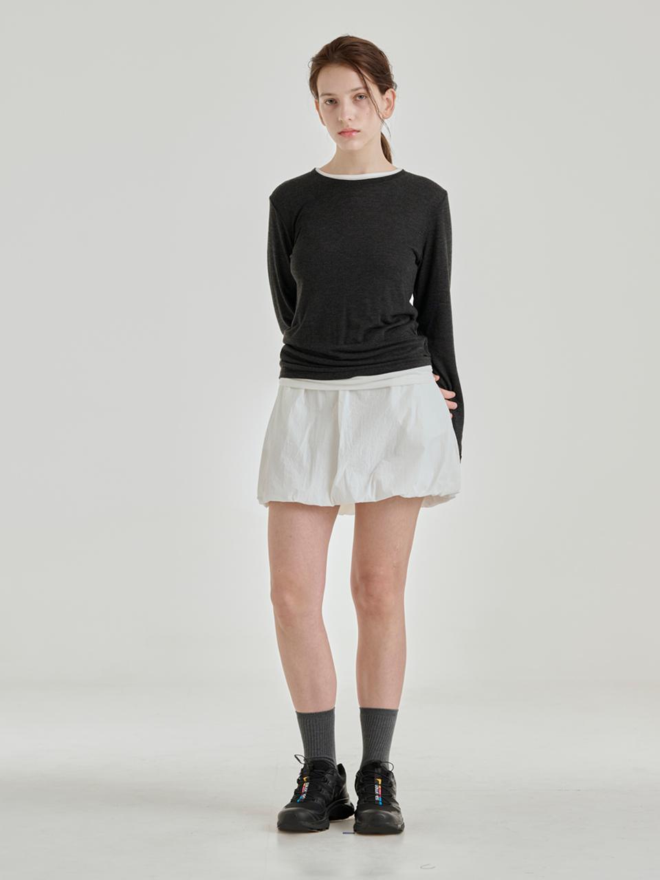salad bowls BALLOON MINI SKIRT [WHITE]