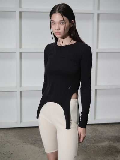 salad bowls GARTER LONG SLEEVE [BLACK]
