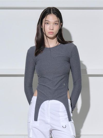 salad bowls GARTER LONG SLEEVE [CHARCOAL]