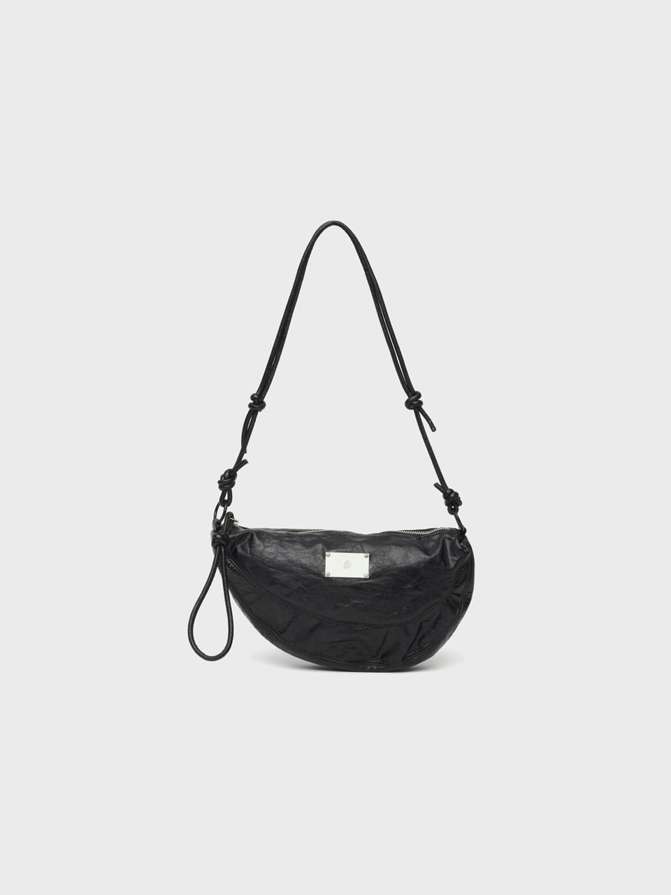 salad bowls LEATHER CROSS POUCH BAG[BLACK]