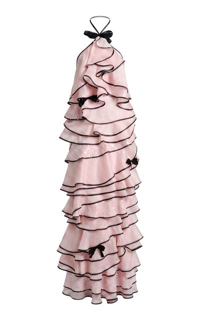 Salma Osman Salma Osman OpenBack Chiffon Maxi Dress