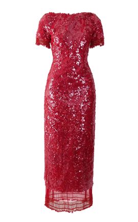 Salma Osman Salma Osman Sequin Midi Dress