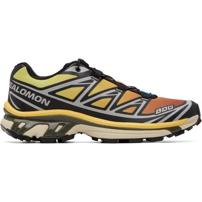Salomon Salomon Black & Yellow XT-6 Sneakers