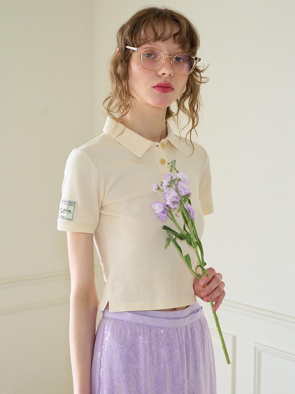 SALON DE YOHN Label Short Pique Shirt