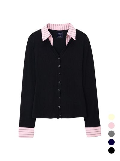 SALON DE YOHN Shirt Detail Cardigan_ 5 color