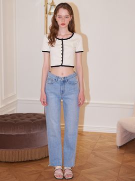 SALON DE YOHN Straight Denim Pants_Light Blue