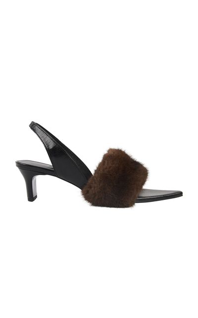 SALONDEJU SALONDEJU Jane Shearling Sandals