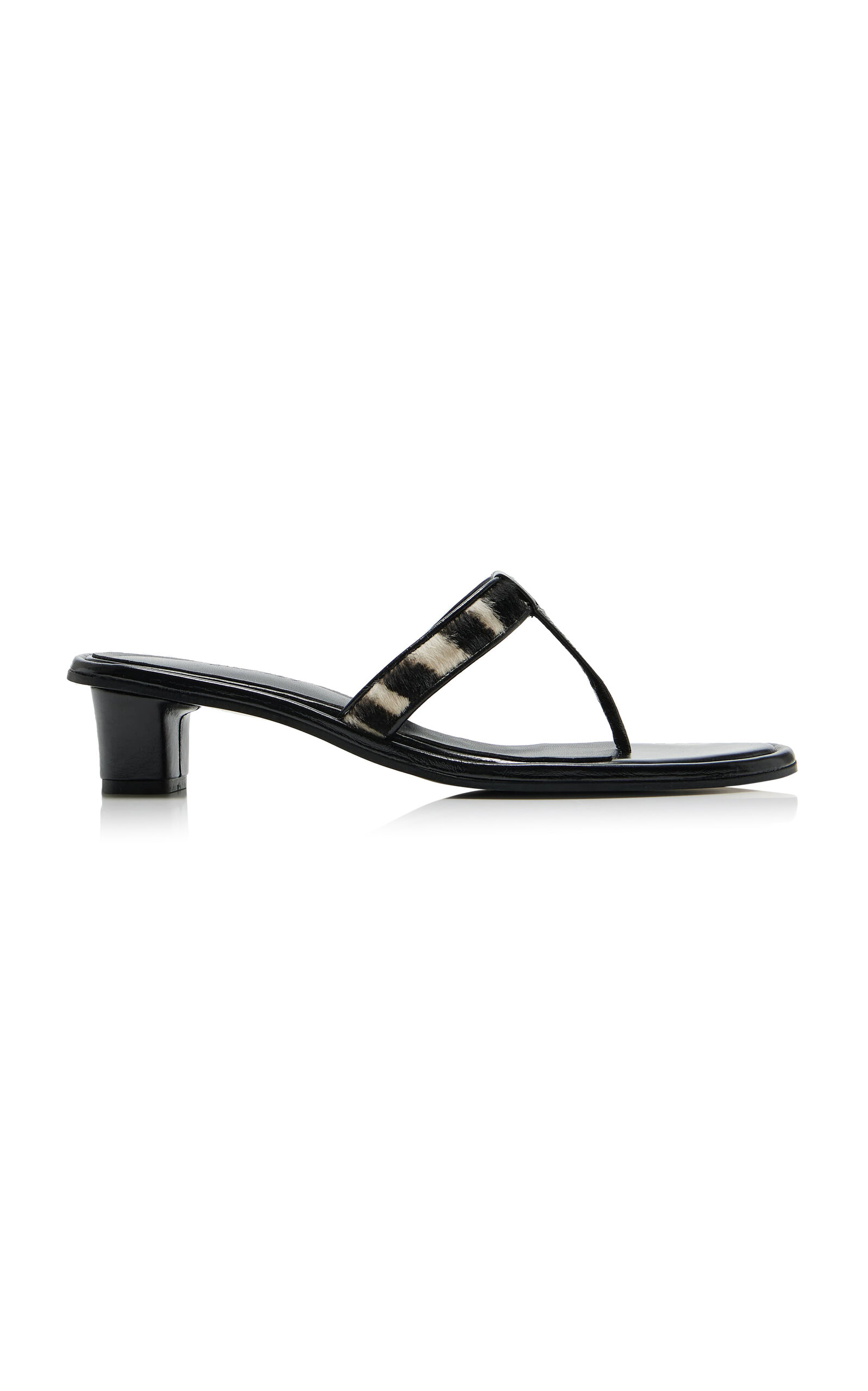 SALONDEJU SALONDEJU ZebraPrint Calf Hair Sandals