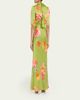 Saloni Adele B Floral Silk Dress - 3