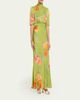 Saloni Adele B Floral Silk Dress - 4