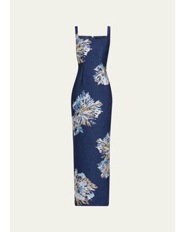 Saloni Bora Brocade Column Dress