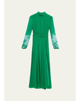 Saloni Jacqui B Silk Georgette Dress