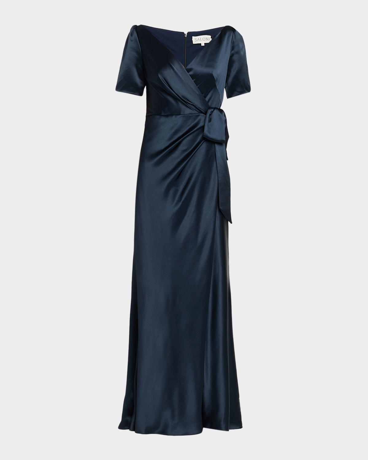 Saloni Marilyn Silk Wrap Dress