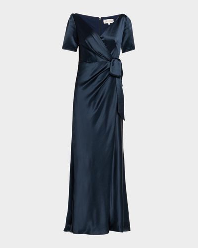 Saloni Marilyn Silk Wrap Dress