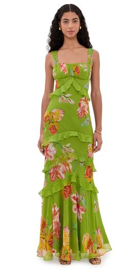 SALONI SALONI Chandra Maxi Dress Lilia Bloom Plmt
