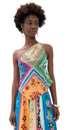 SALONI SALONI Madeline Top Bellis Harlequin Plmt