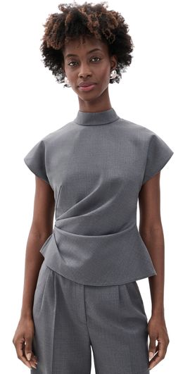 SALONI SALONI Rhona Top Slate Grey