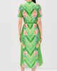 SALONI SALONI Vicki Dress Lilia Chevron Plmt - 3