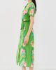 SALONI SALONI Vicki Dress Lilia Chevron Plmt - 4