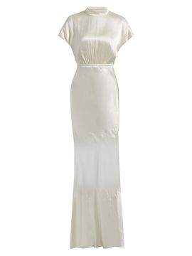 Saloni Women's Fabienne Silk-Blend Column Gown