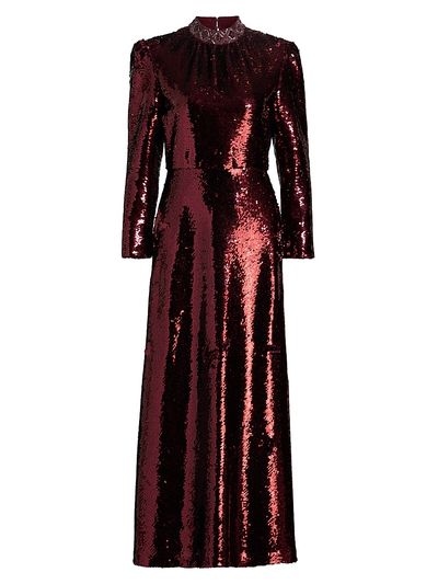 Saloni Women's Jena Sequined Maxi Dress
