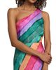 Saloni Women's Justine Striped One-Shoulder Maxi Dress - 6