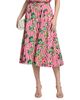 Saloni Women's Kali Striped Floral Button-Front Midi-Skirt - 3
