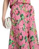 Saloni Women's Kali Striped Floral Button-Front Midi-Skirt - 6