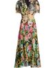 Saloni Women's Lea Floral Print Midi Dress - 1